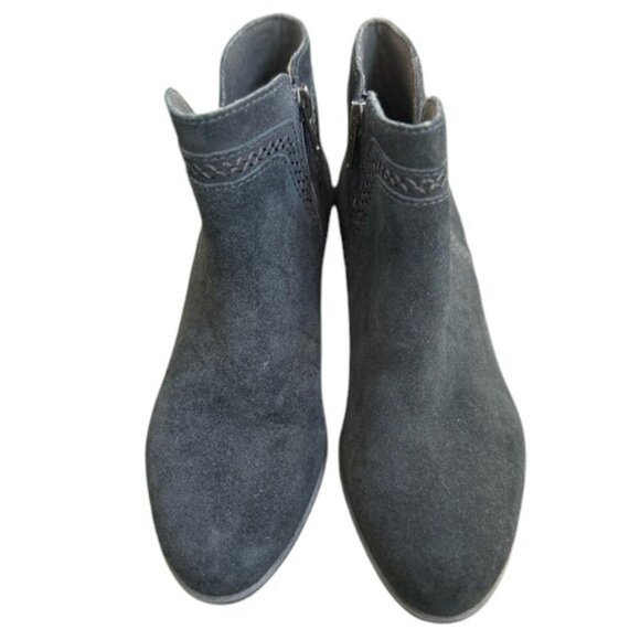 Clarks Collection Black Suede Ankle Boots 6.5 - Picture 6 of 7